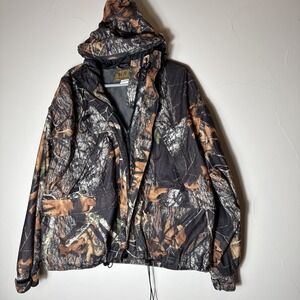 World‎ Famous Sports Mossy Oak Camo Jacket Mens Medium Full Zip Outdoors